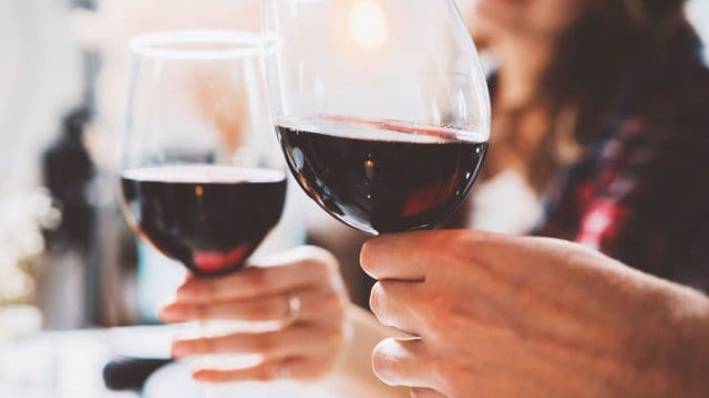 couple-cheers-red-wine | Brooks Hotel : Brooks Hotel